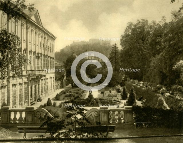 The Mirabell Palace and gardens, Salzburg, Austria, c1935.  Creator: Unknown.