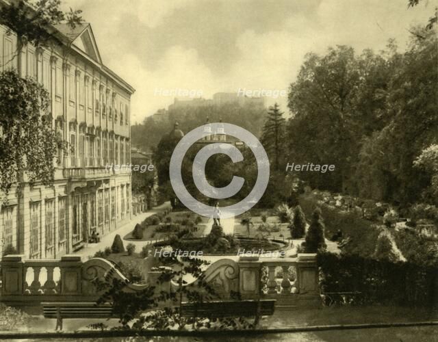 The Mirabell Palace and gardens, Salzburg, Austria, c1935.  Creator: Unknown.