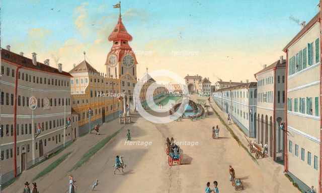 The Mirabell Square in Salzburg (Detail), ca 1810-1815.