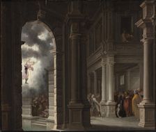 The Miracle at the Pool of Bethesda, 1637. Creator: Delen, Dirck van (1605-1671)