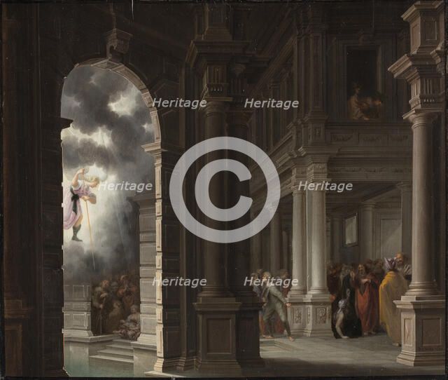 The Miracle at the Pool of Bethesda, 1637. Creator: Delen, Dirck van (1605-1671).