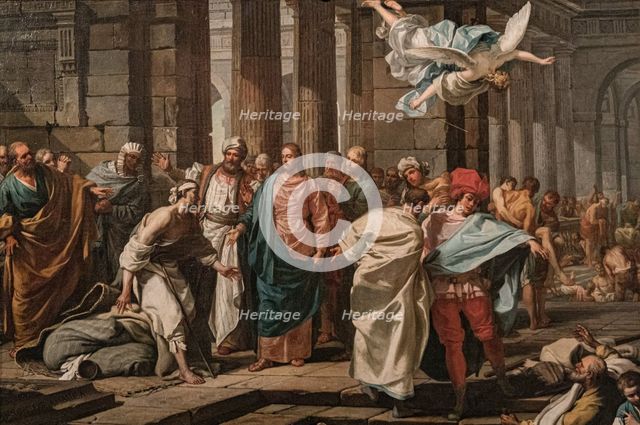 The Miracle at the Pool of Bethesda, 1761. Creator: Ferrari, Pietro Melchiorre (1735-1787).