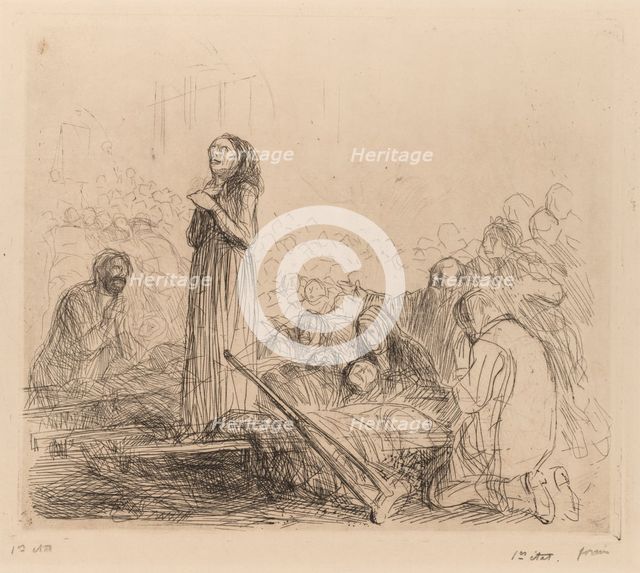 The Miracle before the Blessed Sacrament. Creator: Jean Louis Forain (French, 1852-1931).