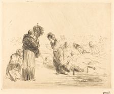 The Miracle before the Blessed Sacrament (fourth plate), 1912/1913. Creator: Jean Louis Forain