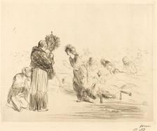 The Miracle before the Blessed Sacrament (fourth plate), 1912/1913. Creator: Jean Louis Forain