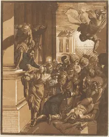 The Miracle of Saint Mark (left side), c. 1740. Creator: John Baptist Jackson
