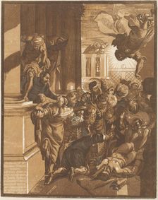 The Miracle of Saint Mark (left side), c. 1740. Creator: John Baptist Jackson