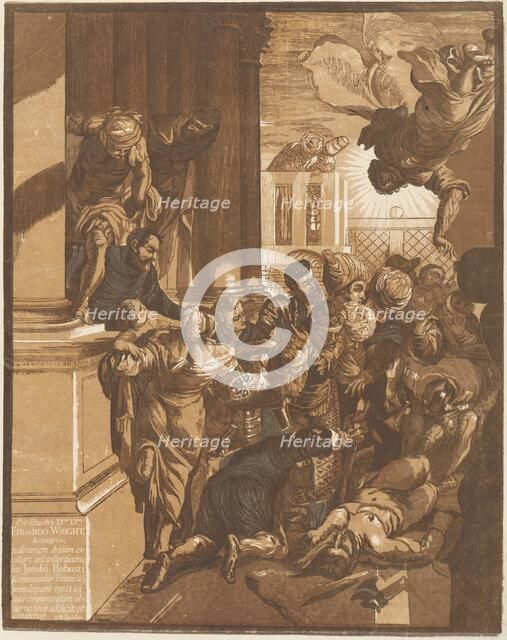 The Miracle of Saint Mark (left side), c. 1740. Creator: John Baptist Jackson.