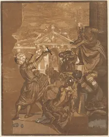 The Miracle of Saint Mark (right side), c. 1740. Creator: John Baptist Jackson