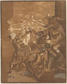 The Miracle of Saint Mark (right side), c. 1740. Creator: John Baptist Jackson