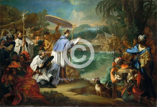 The Miracle of Saint Turibio, Archbishop of Lima, 1726. Creator: Conca, Sebastiano (1680-1764).