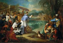 The Miracle of Saint Turibio, Archbishop of Lima, 1726. Creator: Conca, Sebastiano (1680-1764)