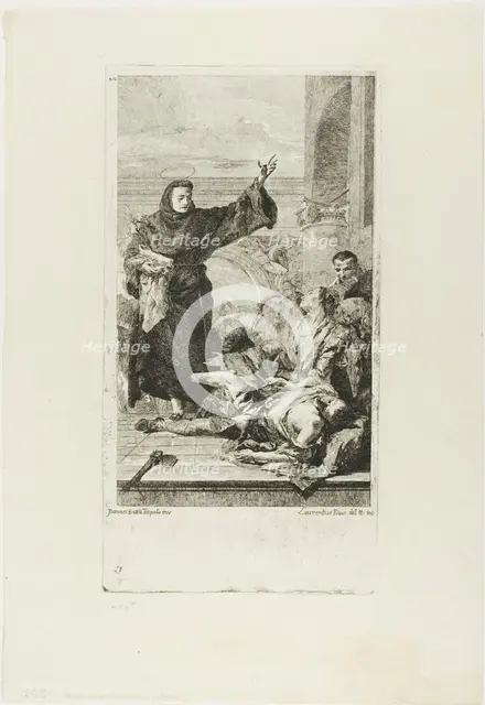 The Miracle of St. Anthony of Padua, c.1737-72. Creator: Lorenzo Tiepolo.