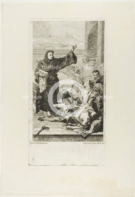 The Miracle of St. Anthony of Padua, c.1737-72. Creator: Lorenzo Tiepolo.