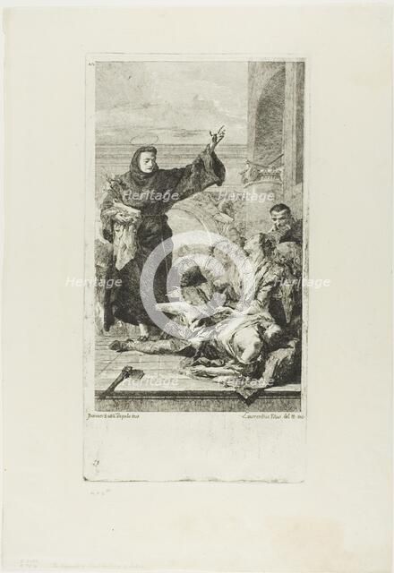 The Miracle of St. Anthony of Padua, c.1737-72. Creator: Lorenzo Tiepolo.