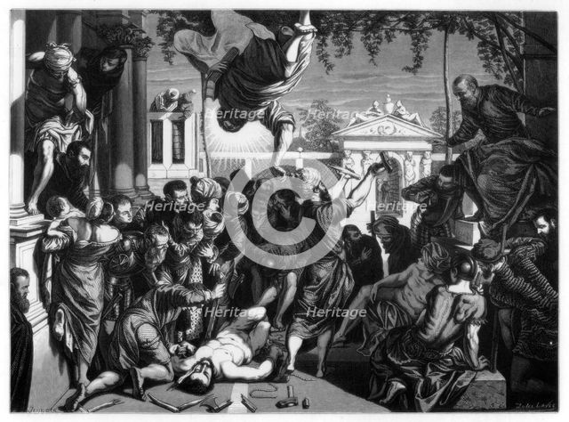 'The Miracle of St Mark Freeing the Slave', 1548 (1870). Artist: Jules Lavee