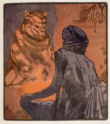 "The Miracle of Purun Bhagat"; scene from "The Jungle Book", 1919. Creator: Paul Jouve