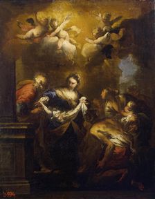 The Miracle of Roses (The Miracle of St Cita), 1651. Creator: Valerio Castello