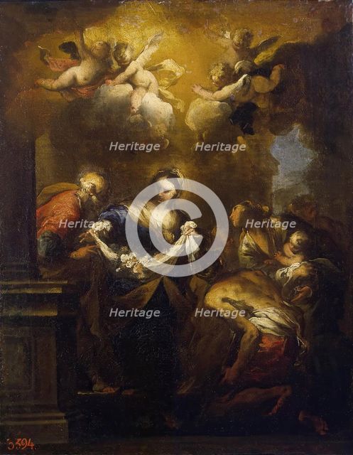 The Miracle of Roses (The Miracle of St Cita), 1651. Creator: Valerio Castello.