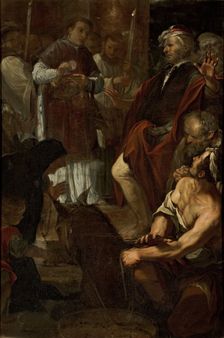 The Miracle of the Mule, 1673. Creator: Canuti, Domenico Maria (1625-1684)