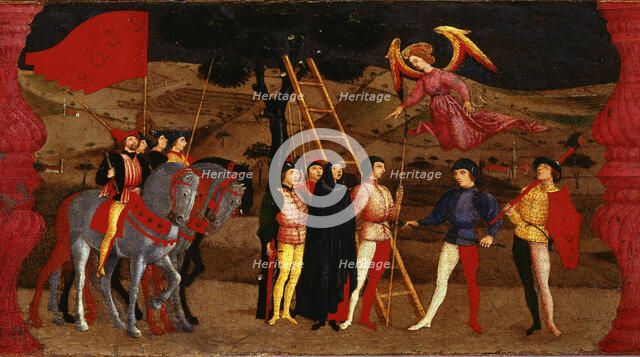 The Miracle of the Desecrated Host (Predella Panel for the church of Corpus Domini in..., 1465-1469. Creator: Uccello, Paolo (1397-1475).
