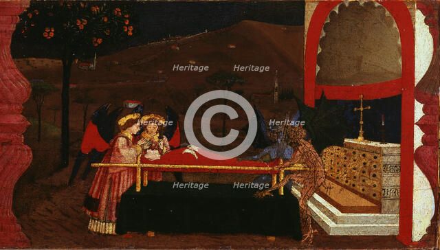 The Miracle of the Desecrated Host (Predella Panel for the church of Corpus Domini in..., 1465-1469. Creator: Uccello, Paolo (1397-1475).