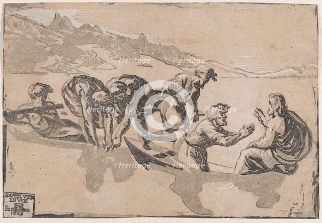 The Miracle of the Fishes, after Raphael, 1511-1520 (republished 1609). Creator: Niccolo Vicentino.