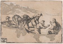 The Miracle of the Fishes, after Raphael, 1511-1520 (republished 1609). Creator: Niccolo Vicentino