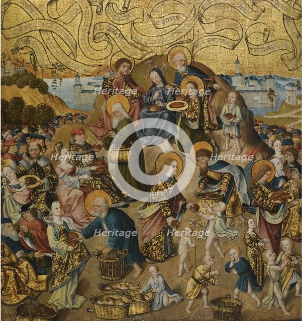 The Miracle of the Five Loaves and Two Fishes, c. 1500. Artist: Anonymous  