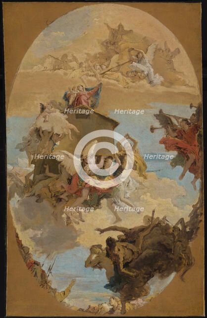 The Miracle of the Holy House of Loreto, 1743. Creator: Giovanni Battista Tiepolo.