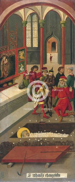 The Miracle of the Host at the Tomb of Saint John, 1478. Artist: Mälesskircher, Gabriel (ca. 1425-1495)