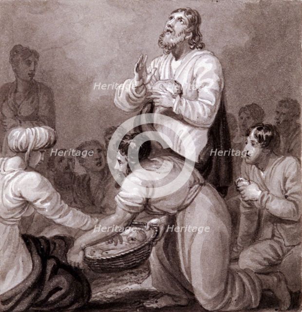 'The Miracle of the Loaves and Fishes', c1810-c1844.  Artist: Henry Corbould 