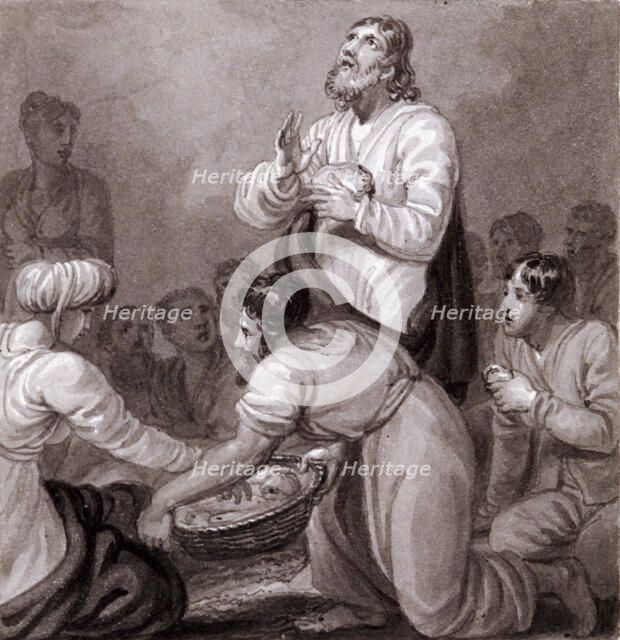 'The Miracle of the Loaves and Fishes', c1810-c1844.  Artist: Henry Corbould 