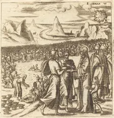 The Miracle of the Loaves and the Fishes, probably c. 1572/1580. Creator: Leonard Gaultier