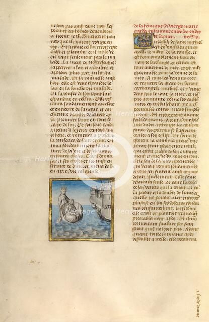 The Miracle of the Robe; Miroir Historial, about 1475. Creator: Unknown.