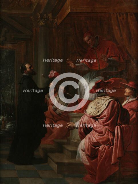 The Miracle of the Roses, 17th century. Creator: Lint, Peeter, van (1609-1690).