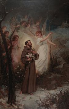 The Miracle of the Roses (Episode from the Life of Saint Francis), 1889. Creator: Alejo Vera Estaca