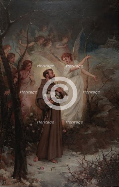 The Miracle of the Roses (Episode from the Life of Saint Francis), 1889. Creator: Alejo Vera Estaca.