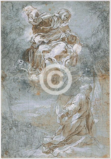 The Miracle of the Sacred Belt, ca 1600-1610. Artist: Barocci, Federigo (1528-1612)