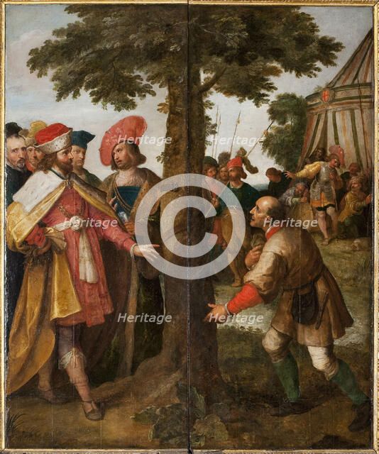 The miracle of the tree cut down. (The miracle of Saint Gummarus), 1627. Creator: Francken, Frans, the Younger (1581-1642).