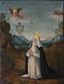 The Miraculous Communion of Saint Catherine of Siena, Second Half of the 15th cen.. Creator: Fungai; Bernardino (1460-1516)