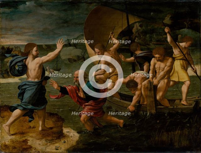 The Miraculous Catch, 1550-1600. Creator: Circle of Jan van Scorel.