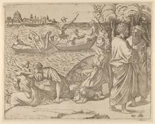 The Miraculous Draught of Fishes, 1540-50., 1540-50. Creator: Anon