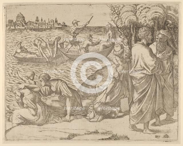 The Miraculous Draught of Fishes, 1540-50., 1540-50. Creator: Anon.
