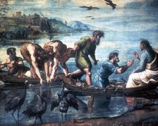 The Miraculous Draught of Fishes 1515. Artist: Raphael