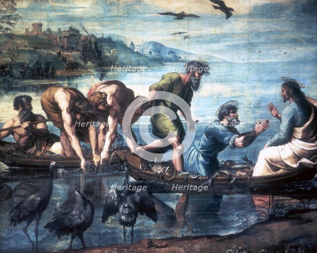 'The Miraculous Draught of Fishes', 1515. Artist: Raphael