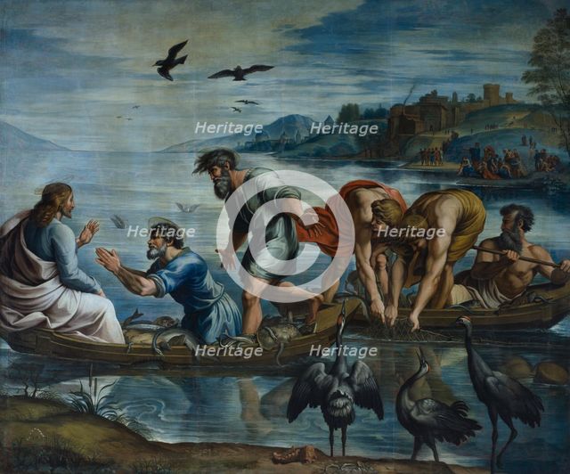 The Miraculous Draught of Fishes, 1729-1731. Creator: Sir James Thornhill.