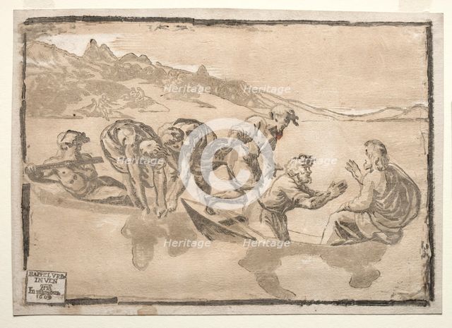 The Miraculous Draught of Fishes. Creator: Ugo da Carpi (Italian, c. 1479-c. 1532).