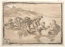 The Miraculous Draught of Fishes. Creator: Ugo da Carpi (Italian, c. 1479-c. 1532)