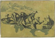 The Miraculous Draught of Fishes (After Raphael), c.1540. Creator: Vicentino (Rossigliani), Giuseppe Niccolò (1470-1560)